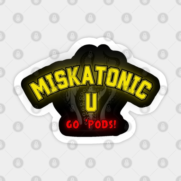 Miskatonic U Sticker by Spatski